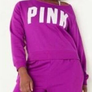 PINK sweatshirt.
